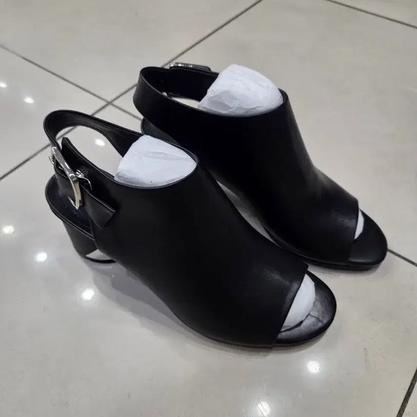 [BUNJANG] ANDIATA Leather Open Toe Heeled Sandals / 안디아타 양가죽 오픈토 힐 샌들