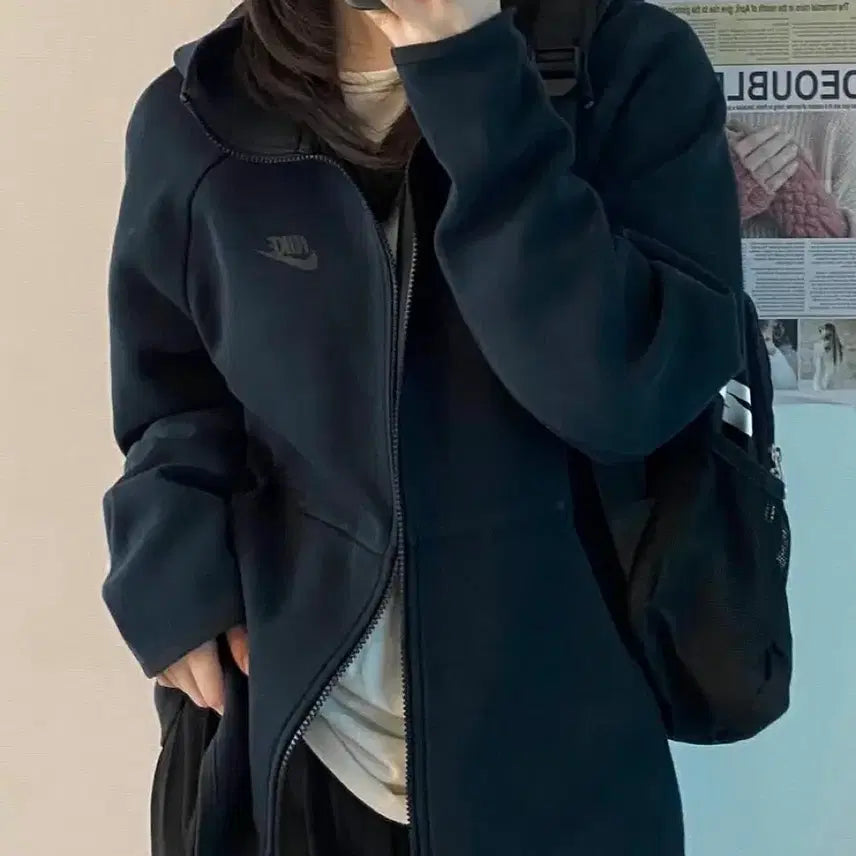 [BUNJANG] Nike Tech Fleece Full-Zip Hoodie Black / 나이키 테크팩 후드집업(블랙)