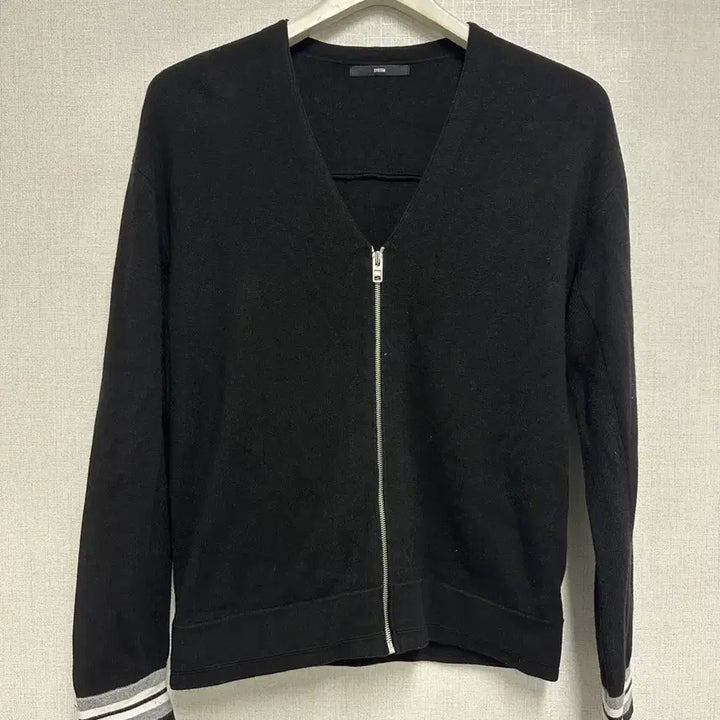 [BUNJANG] System Black Knit Zip-Up (Size 95) / 사이즈 95) 시스템 블랙 니트 집업