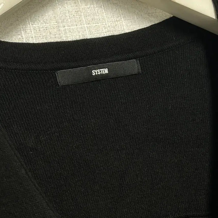 [BUNJANG] System Black Knit Zip-Up (Size 95) / 사이즈 95) 시스템 블랙 니트 집업