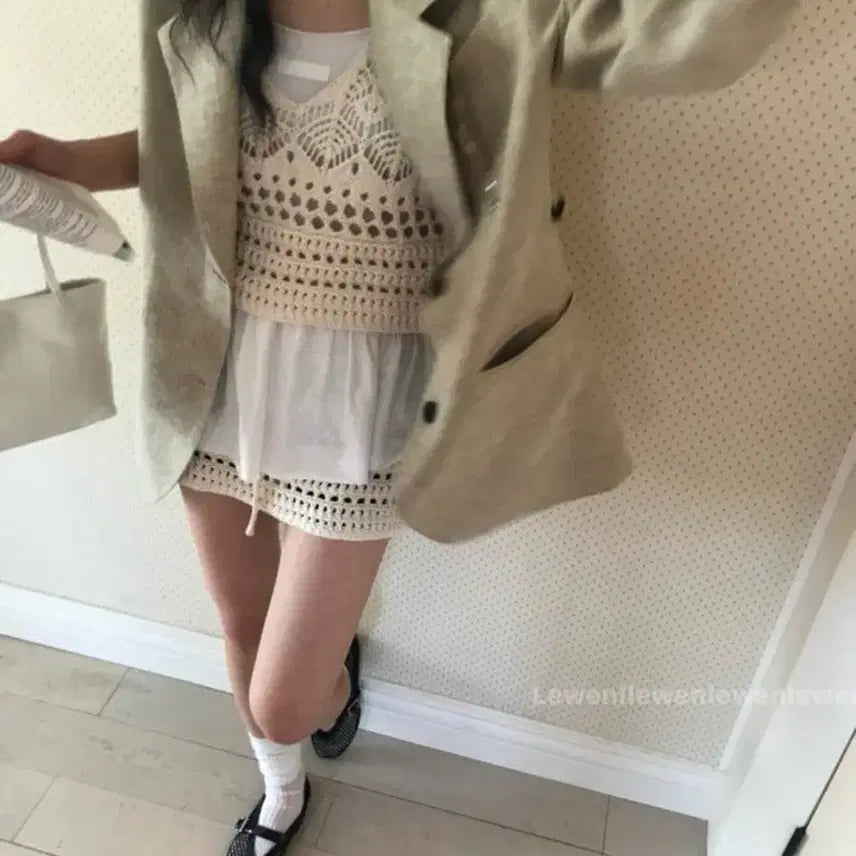 [BUNJANG] Doamatic Blossom Knit Ivory / 워아(블러썸니트)_아이보리