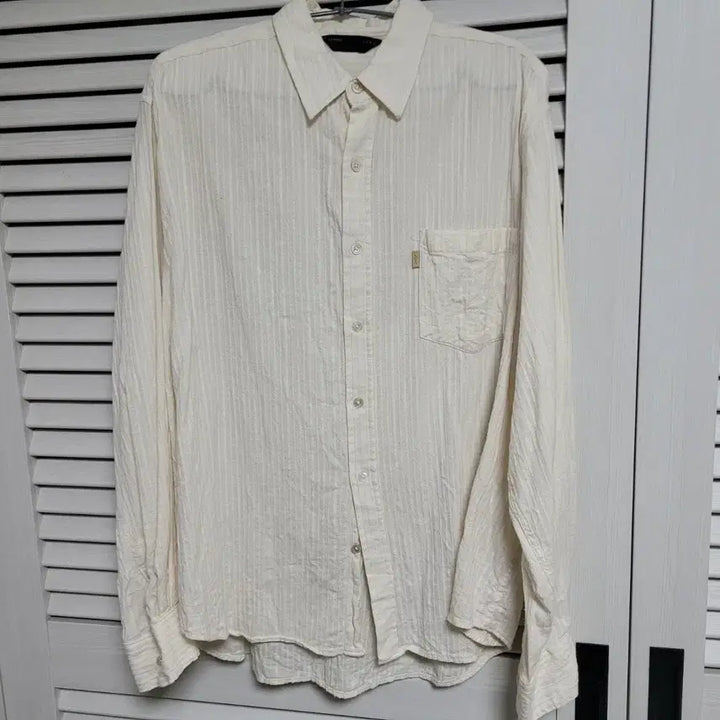 [BUNJANG] Le-Mond One Pocket Normal Shirt Ivory / [3] 르마드 원포켓 노멀 셔츠 아이보리