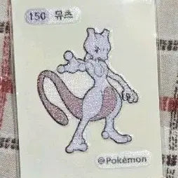 [BUNJANG] Mewtwo Pokemon Tteobuk Seal / 포켓몬스터 뮤츠 띠부씰