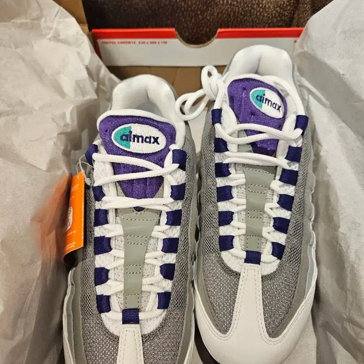 [BUNJANG] Nike Air Max 95 GS Purple Mesh Sneakers (Size 245) / 나이키 에어맥스 GS 95 245사이즈 새상품 판매합니다