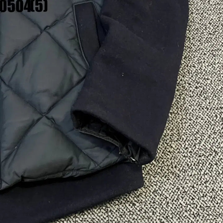 [BUNJANG] System Black Quilting Padded Hooded Jumper / 시스템 블랙 퀼팅 패딩 후드 점퍼95 0504