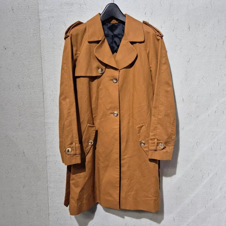 [BUNJANG] Sandro Brown Belt Trench Coat / 산드로 브라운 벨트 트렌치 코트