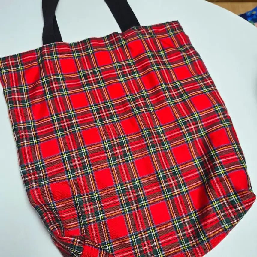 [BUNJANG] Tartan Check Tote Bag / 타탄체크 가방(새상품)