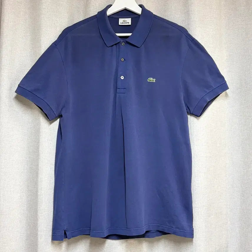 [BUNJANG] Lacoste Deep Blue Short Sleeve Polo Shirt Size 105 / 라코스테 딥블루 반팔 카라티 105