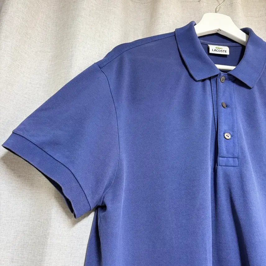 [BUNJANG] Lacoste Deep Blue Short Sleeve Polo Shirt Size 105 / 라코스테 딥블루 반팔 카라티 105