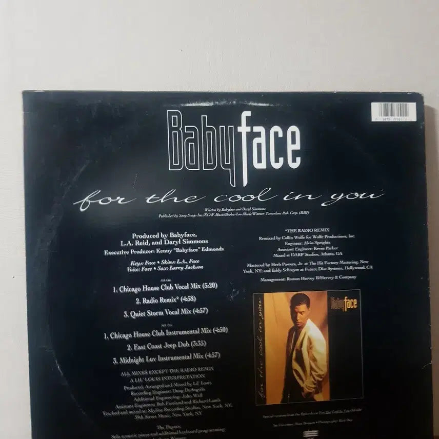 [BUNJANG] Babyface 12" Vinyl Single R&amp;B LP / 흑인음악 알앤비 Babyface 12인치싱글 바이닐vinyl R&amp;B lp