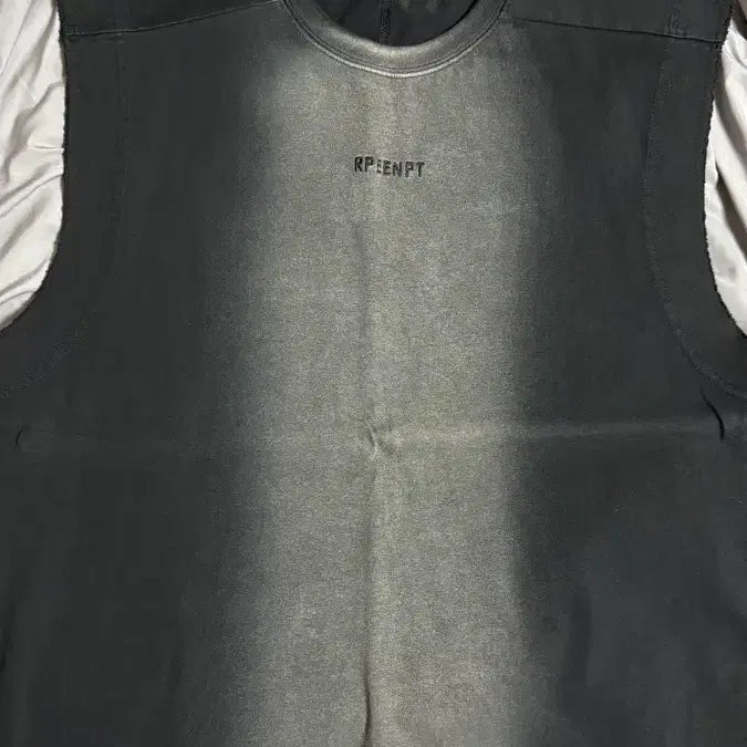 [BUNJANG] Vintage Washed Sleeveless Sweat T-shirt / Personality tailored sleeveless sweat T-
