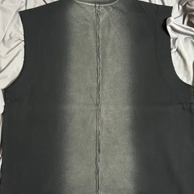 [BUNJANG] Vintage Washed Sleeveless Sweat T-shirt / Personality tailored sleeveless sweat T-