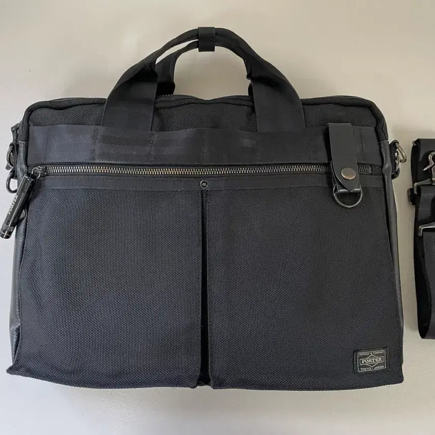 [BUNJANG] Porter Heat 2-Way Briefcase Black / 포터 히트 2웨이 브리프케이스 블랙