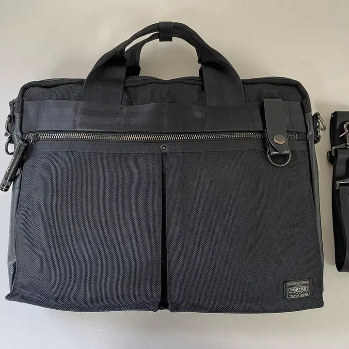 [BUNJANG] Porter Heat 2-Way Briefcase Black / 포터 히트 2웨이 브리프케이스 블랙