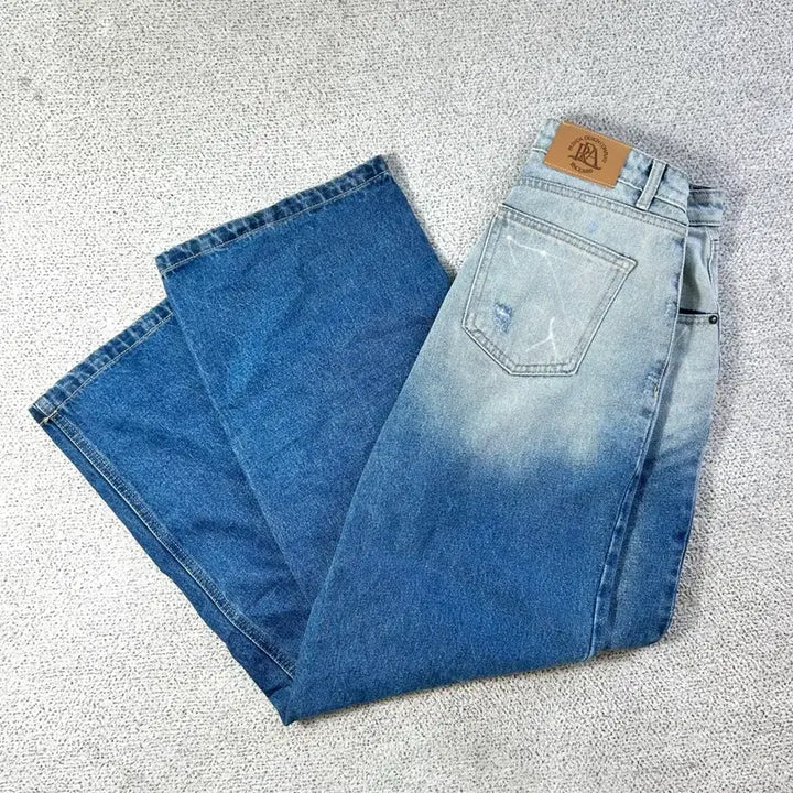 [BUNJANG] Prenda Denim Two-Tone Washed Jeans / Prenda 데님 투톤 워싱진