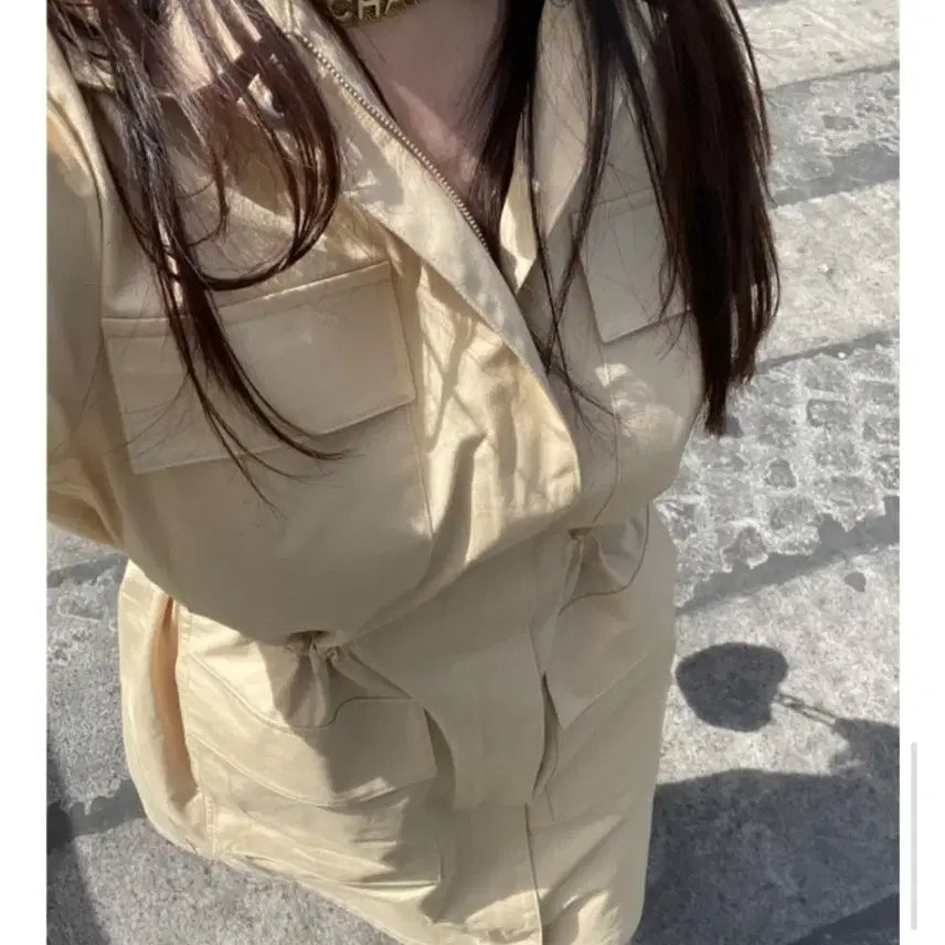 [BUNJANG] Myicon Cotton String Dress / 마이아이코 코트 스트링 원피스