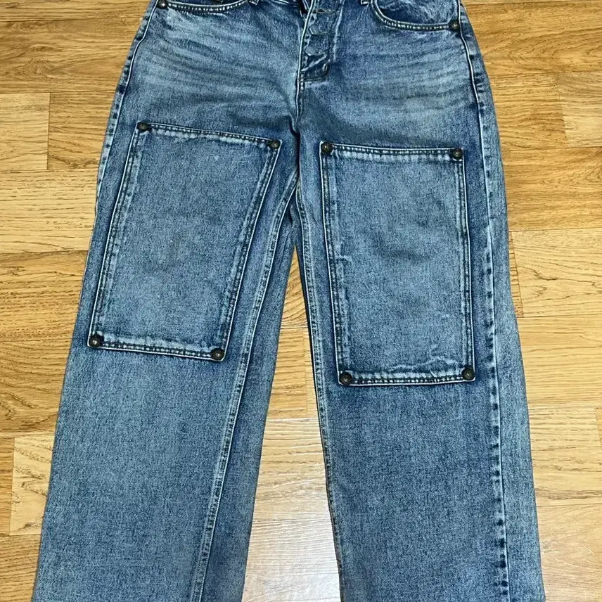 [BUNJANG] Thug Club Double Knee Denim Size 2 / 떠그클럽 더블니 데님 2사이즈 판매