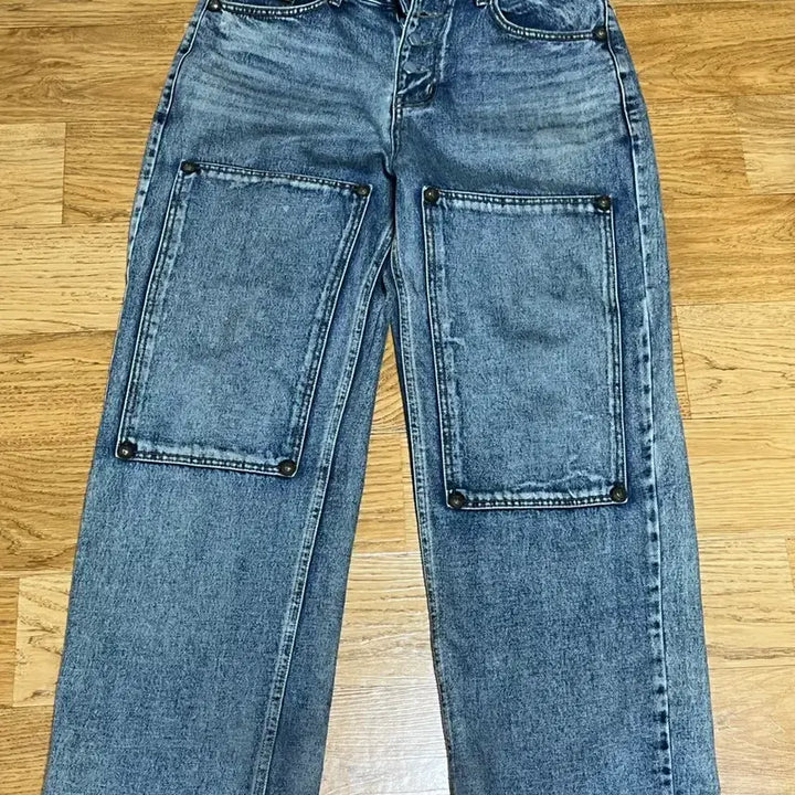 [BUNJANG] Thug Club Double Knee Denim Size 2 / 떠그클럽 더블니 데님 2사이즈 판매