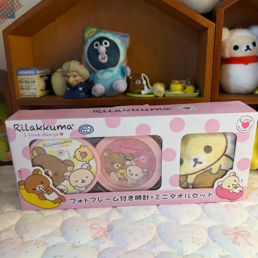 [BUNJANG] Rilakkuma Mini Towel &amp; Watch Set / 리락쿠마 미니 타올 + 시계 세트