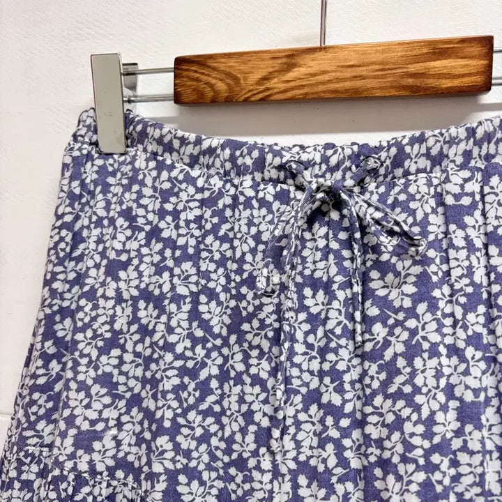 [BUNJANG] Flower Cotton Reversible Lace Long Skirt / 플라워 코튼 리버서블 레이스 롱 스커트