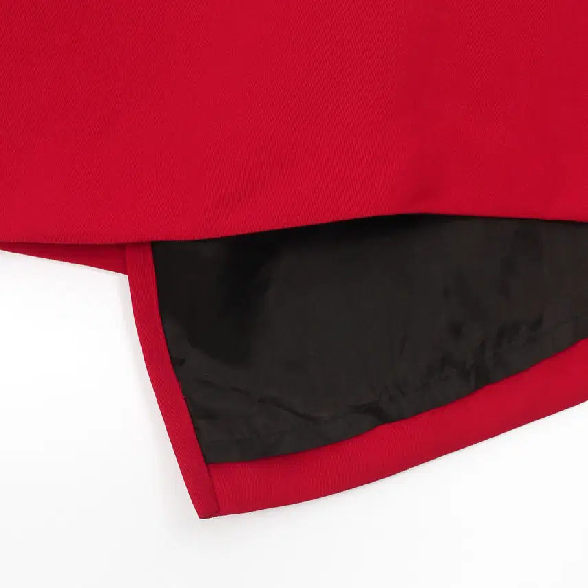 [BUNJANG] Kenzo Red Wrap Midi Skirt / 겐조 Kenzo 레드 랩 미디 스커트