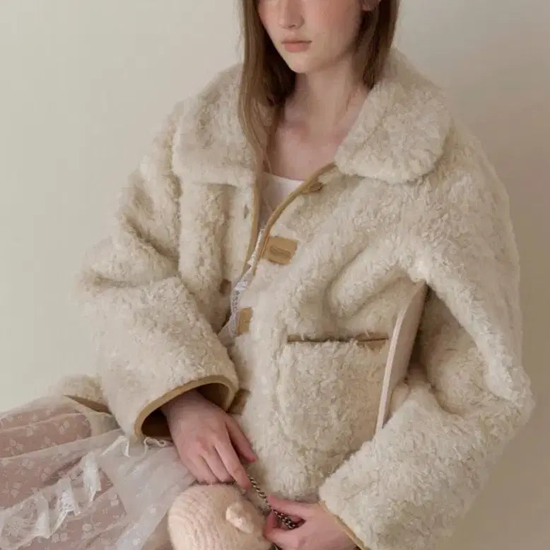 [BUNJANG] Soonsu Lambie Shearing Jacket / 순수(soonsu) lambie shearing jacket
