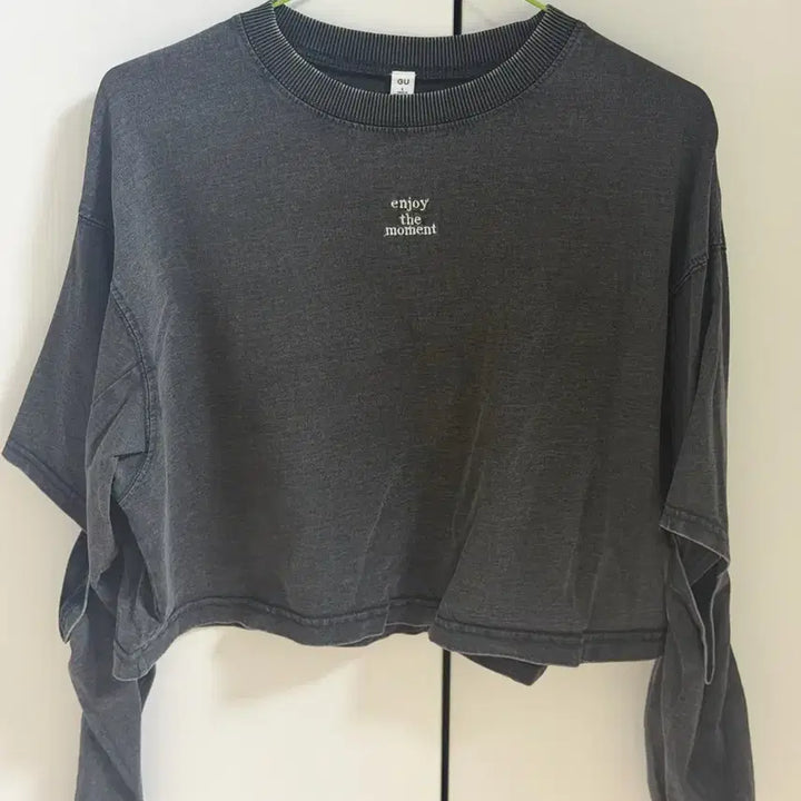 [BUNJANG] GU Vintage Wash Sweatshirt T-Shirt L / GU 빈티지 워싱 맨투맨 티셔츠 L