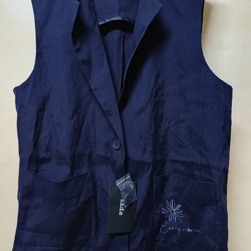 [BUNJANG] Linen Long Vest / 새상품 린넨 롱 조끼