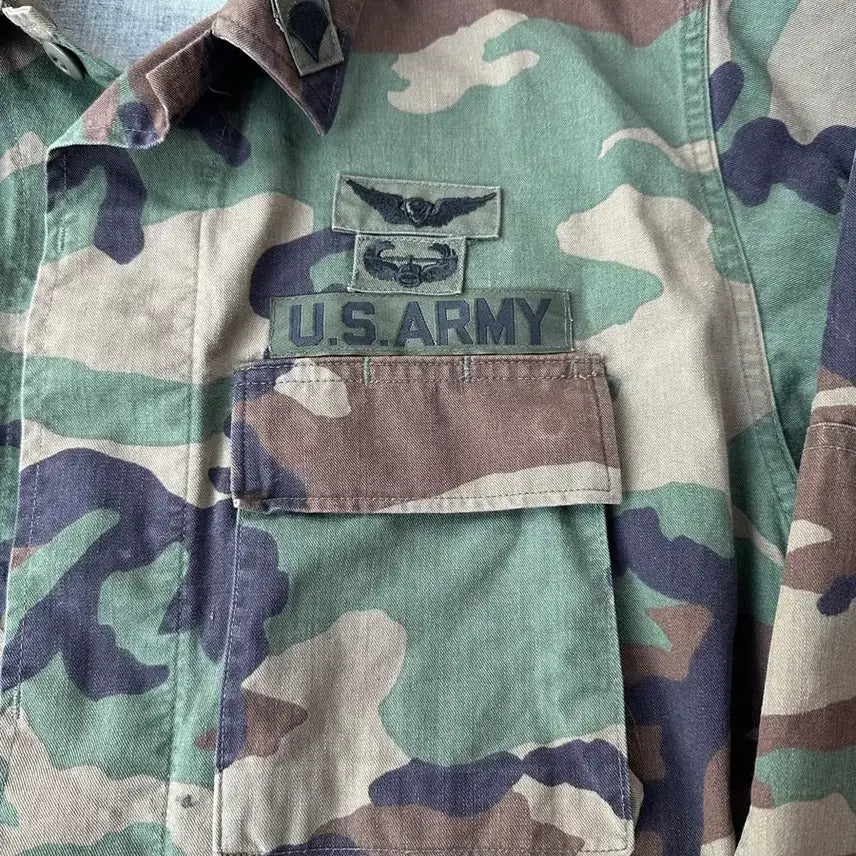 [BUNJANG] US Army 1990 Woodland BDU Combat Jacket (Medium/Short) / 미군 우드랜드 90 BDU 자켓 M/S (100)