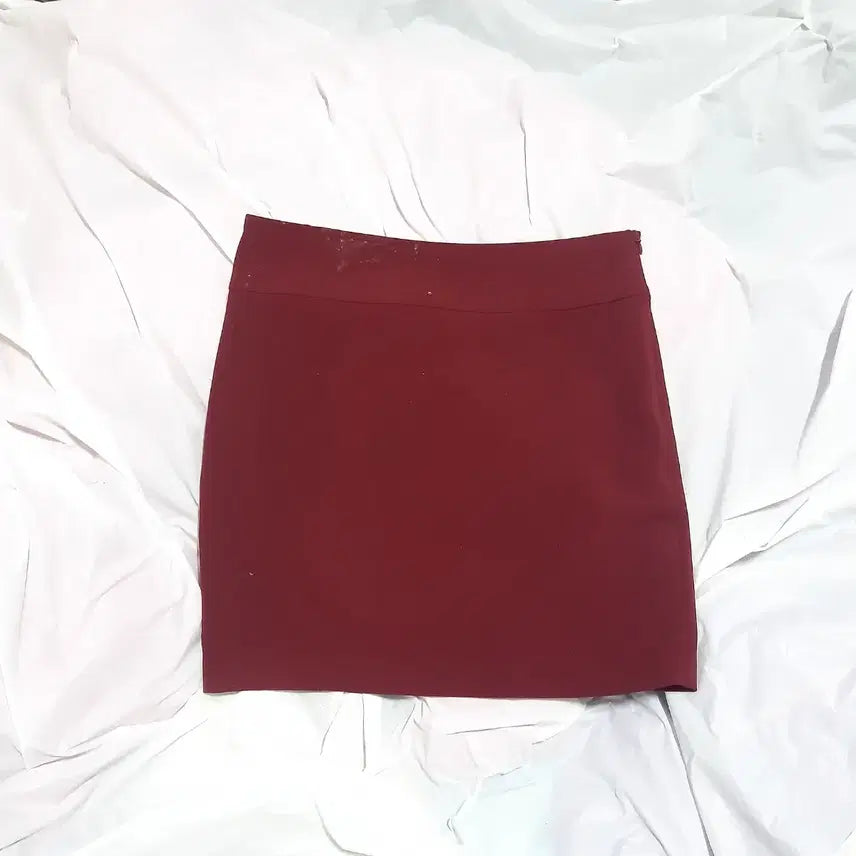 [BUNJANG] Wine Color Mini Skirt / 와인색  미니 스커트