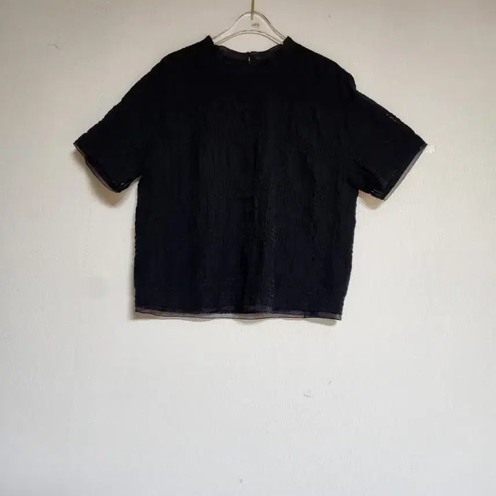 [BUNJANG] Sonia Rykiel Silk Blend Lace Blouse Size 66 / 쁘렝땅 레이스 블라우스66실크배색