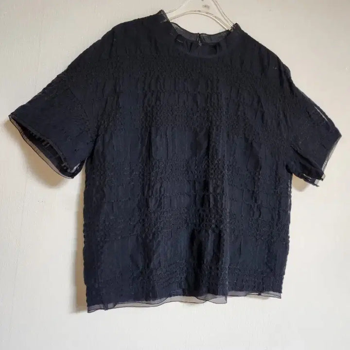 [BUNJANG] Sonia Rykiel Silk Blend Lace Blouse Size 66 / 쁘렝땅 레이스 블라우스66실크배색