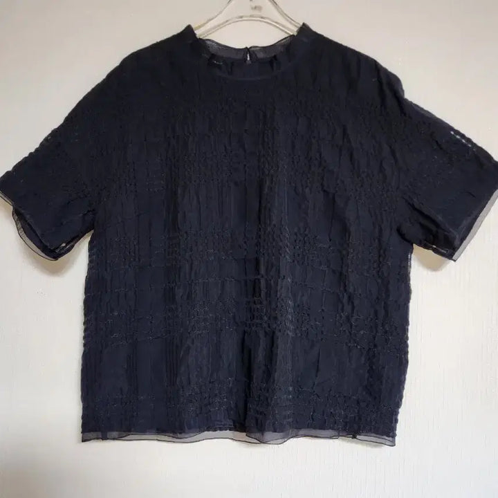 [BUNJANG] Sonia Rykiel Silk Blend Lace Blouse Size 66 / 쁘렝땅 레이스 블라우스66실크배색