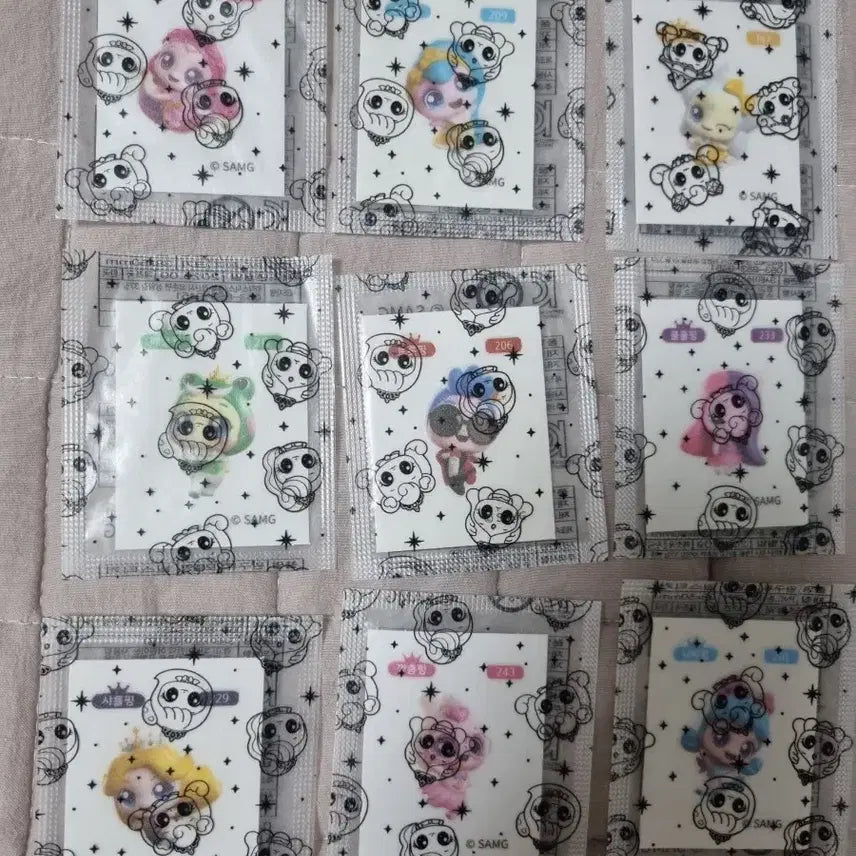 [BUNJANG] TINIPING Sticker Set (9 Types) / 티니핑 띠부씰 판매