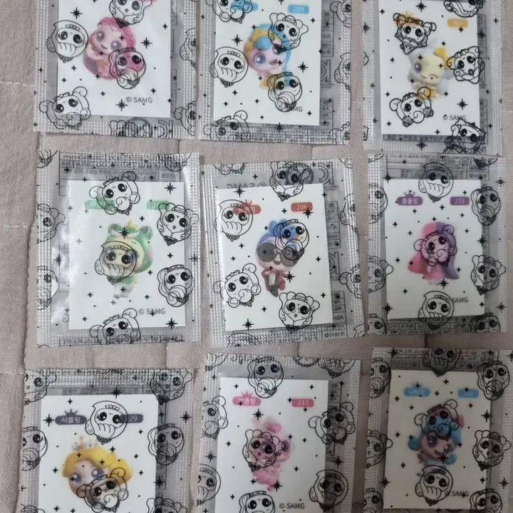 [BUNJANG] TINIPING Sticker Set (9 Types) / 티니핑 띠부씰 판매
