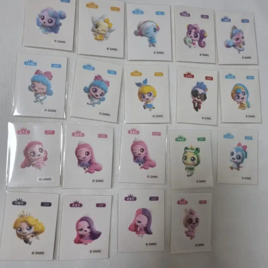 [BUNJANG] TINIPING Sticker Set (9 Types) / 티니핑 띠부씰 판매
