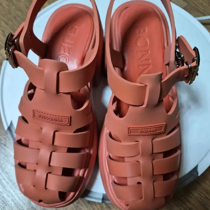 [BUNJANG] SUECOMMA BONNIE Orange Jelly Sandals / 슈콤마보니 오렌지 젤리 샌들 젤리슈즈  360