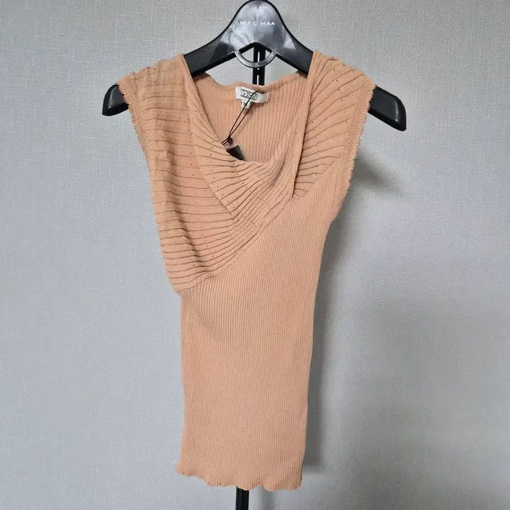 [BUNJANG] Egoist Ribbed Knit Sleeveless Top Size 55 / 새상품 에고이스트 S 55 민소매 골지니트 탑 W-민-074