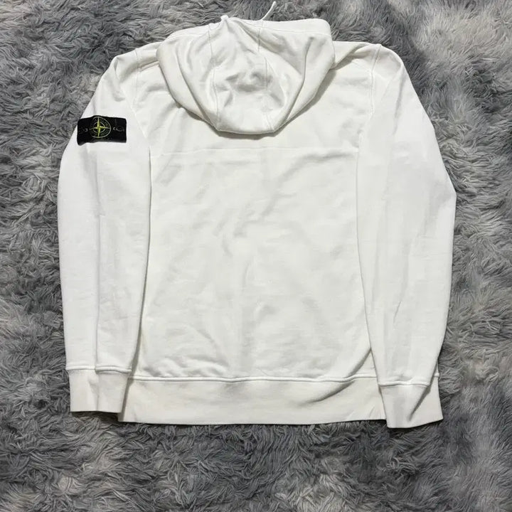 [BUNJANG] Stone Island Hoodie White Size L / 스톤아일랜드 후드티 화이트 {size L}