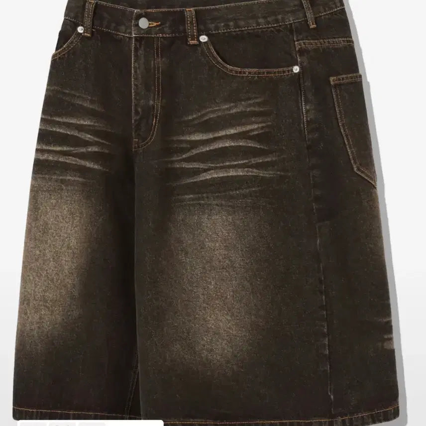 [BUNJANG] Yellow Black Bermuda Shorts / 옐로우블랙 버뮤다, 청 버뮤다