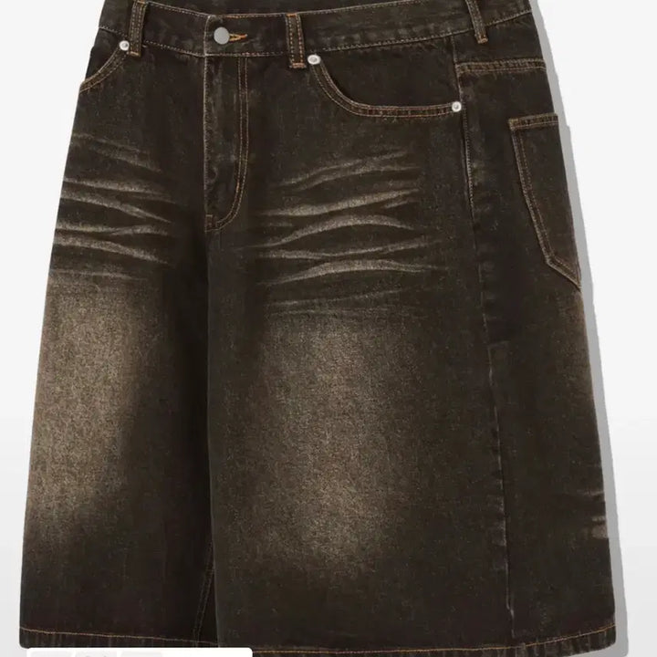 [BUNJANG] Yellow Black Bermuda Shorts / 옐로우블랙 버뮤다, 청 버뮤다