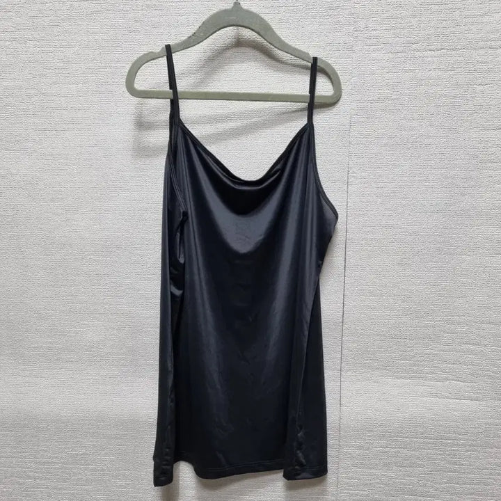 [BUNJANG] Black Silk Slip Camisole Tank Top / 바444 슬립 캐미솔 나시
