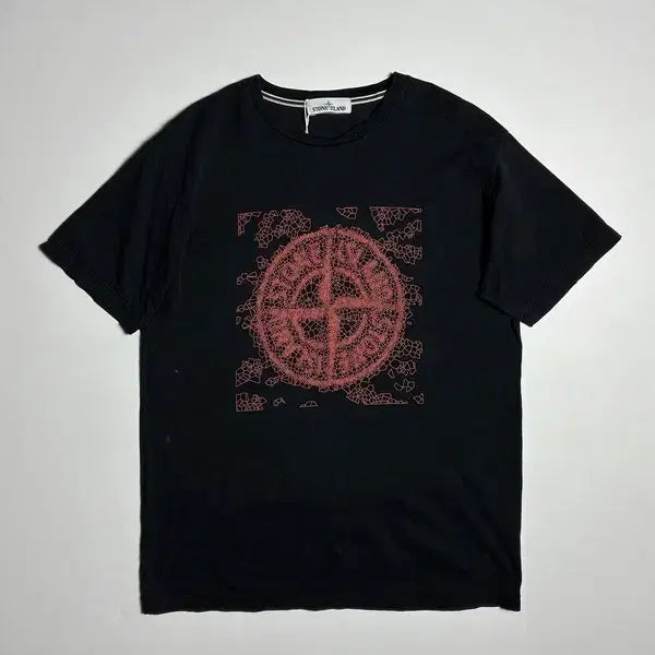 [BUNJANG] Stone Island Compass Logo Print Short Sleeve T-Shirt XL / 스톤아이랜드 컴퍼스 로고 프린트 반팔 티셔츠 PN9942