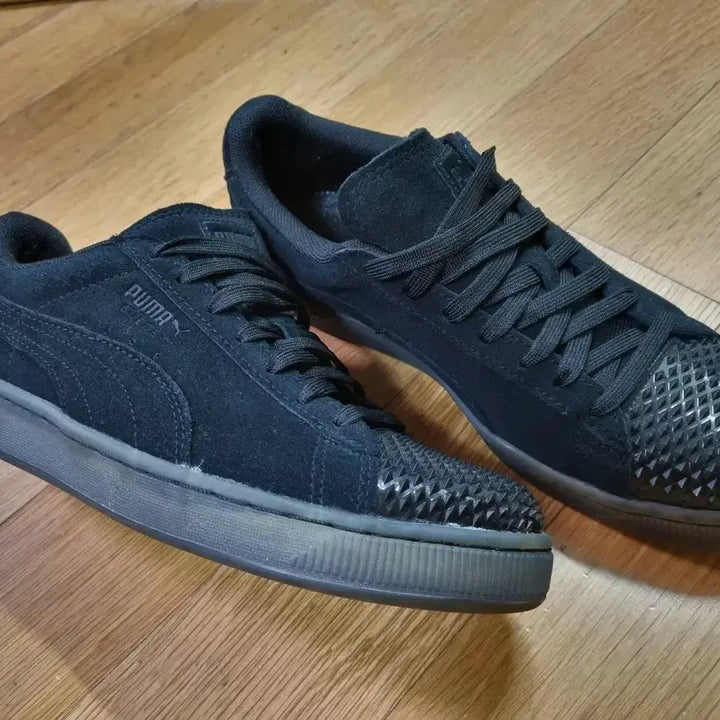 [BUNJANG] Puma Suede Jelly Black Stud Classic Shoes / [255-260] 푸마 스웨이드 젤리 블랙 스터드 클래식 슈즈