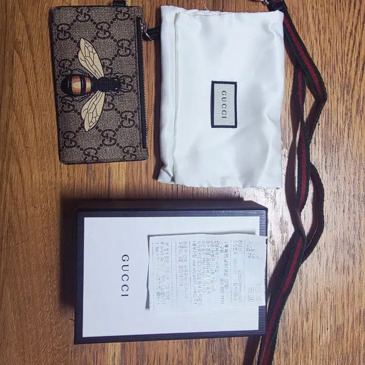 [BUNJANG] Gucci Bee Card Holder Keychain Full Set / 구찌 꿀벌 카드지갑 키링 풀세트