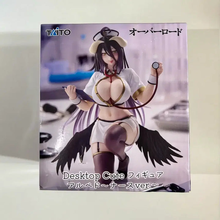 [BUNJANG] Taito Desktop Cute Overlord Albedo Nurse Figure (Sealed) / 미개봉) 타이토 데스크탑 큐트 오버로드 알베도 간호사 피규어
