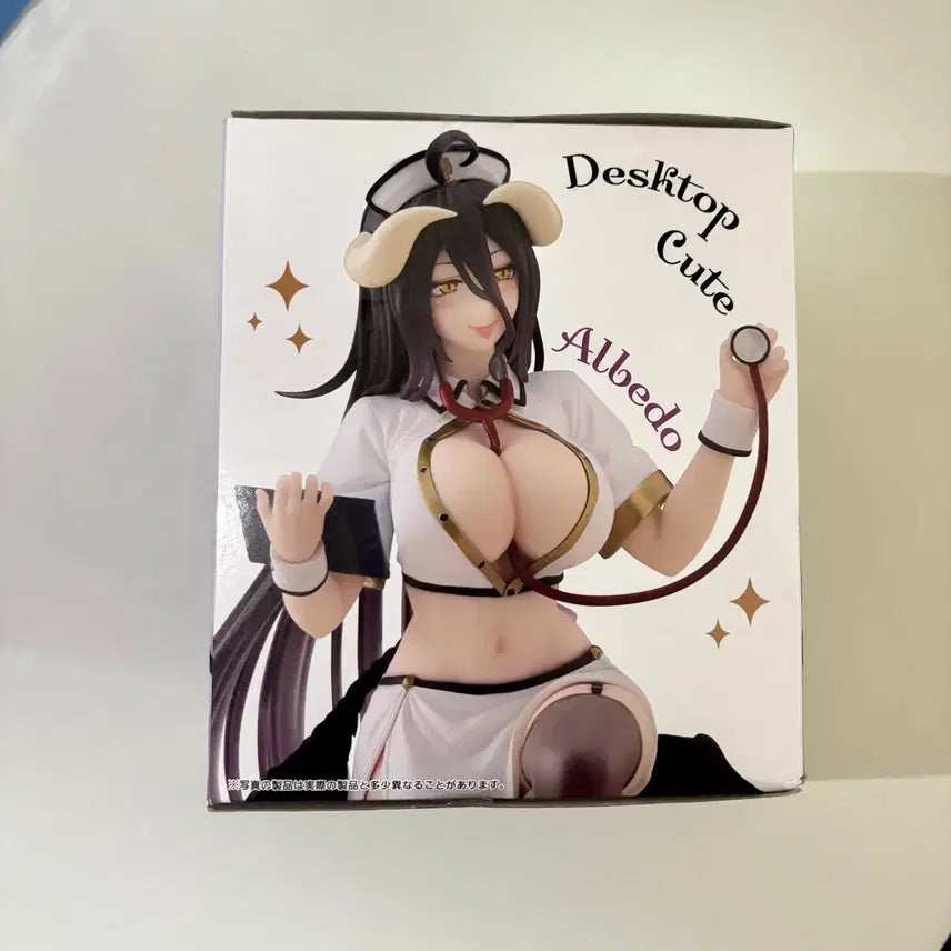 [BUNJANG] Taito Desktop Cute Overlord Albedo Nurse Figure (Sealed) / 미개봉) 타이토 데스크탑 큐트 오버로드 알베도 간호사 피규어