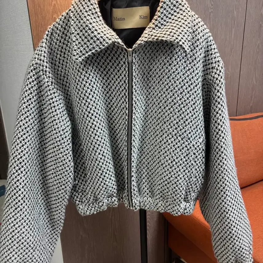 [BUNJANG] Matinkim Tweed Zip-Up Jacket / 마뗑킴 트위드 집업 자켓