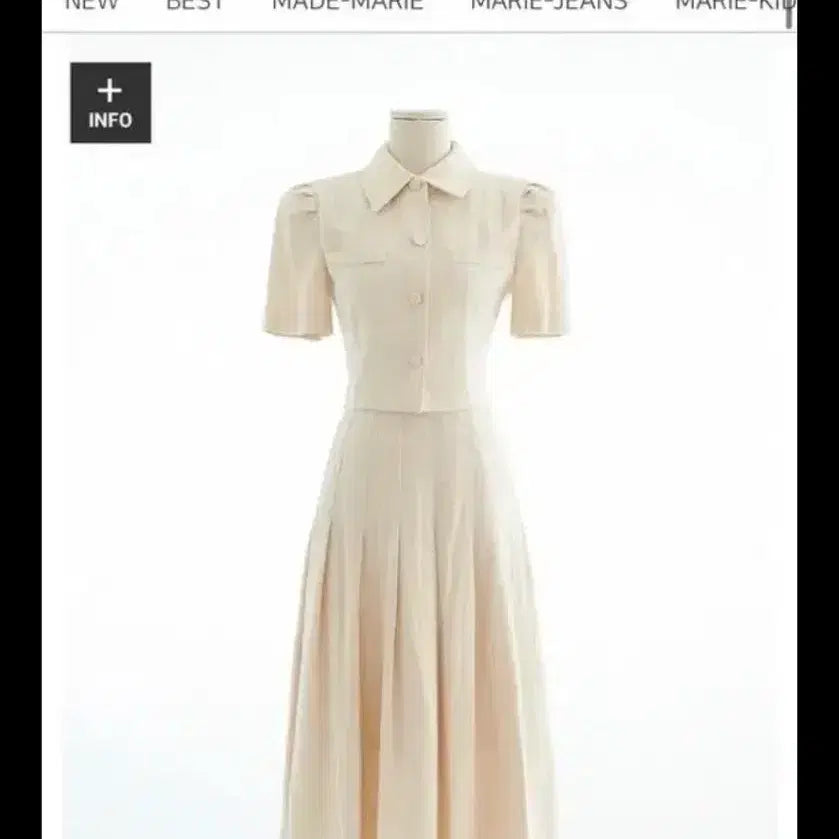 [BUNJANG] Marie Market Linen Two-Piece Set (Size M) / 마리마켓 린넨투피스 새제품