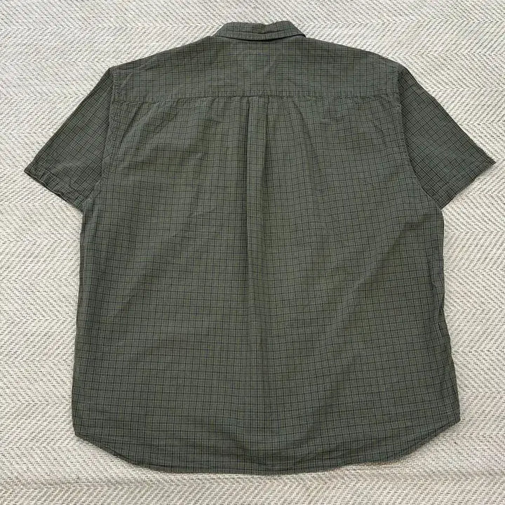 [BUNJANG] Eddie Bauer Check Half Shirt / 에디바우어 체크 하프 셔츠 r3652